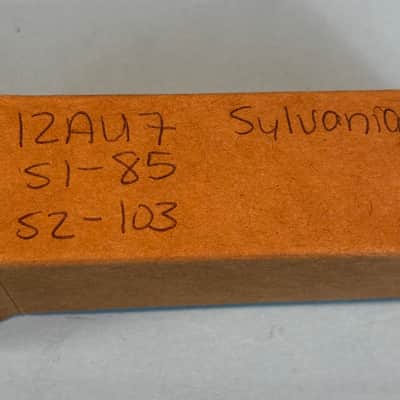 1960s Sylvania 12AU7A ECC82 Vintage Gray Plate Halo Getter Tube! T484 image 6