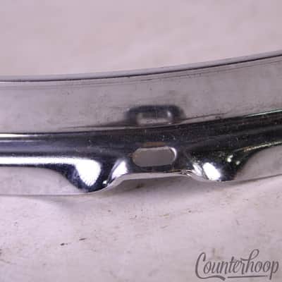 *13" Tom Drum Batter/Resonant Rim/Hoop 80s 5-Lug-Hole Chrome Ludwig-Style* image 3