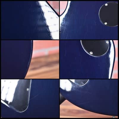 Gibson Custom Shop 1959 Les Paul Reissue Figured Maple Top Transparent White with Blue Back Finish 2005 w/OHSC image 13