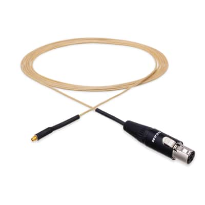 Mogan 2mm Replacement Cable for Shure Beltpacks, Beige image 3