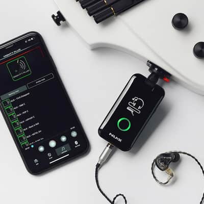 Mint NUX Mighty Plug MP-2 Guitar and Bass Modeling Headphone Amplug Bundle with 12X Guitar Picks and Instrument Polishing Cloth - Bluetooth,13 Amplifier Models,20 IR,19 Variety of Effects image 6