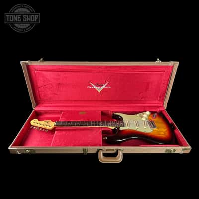 Fender Custom Shop 1963 Stratocaster Journeyman Relic Chocolate 3 Tone Sunburst AAA Maple Neck w/case CZ587631 image 10
