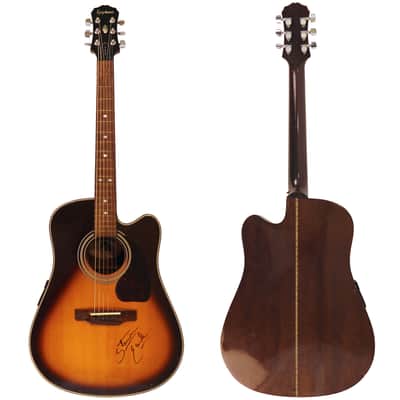 1993 Epiphone PR350 CE/VS - Steve Earle signed image 18