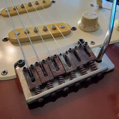 Cort Strat Copy SSS Tremolo 2003 Relic'd Dark Burst w/Bag by Guitars For Vets image 4