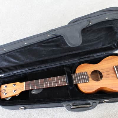 2001 G String Ukulele Co. Koa Longneck Soprano Ukulele W/ Carrying Case image 1