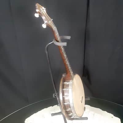 1930s Stromberg-Voisinet 17-Fret Tenor Banjo with Resonator and Gig Bag image 8