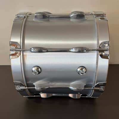 Ludwig Ultimate Marching Bass Drum Line - Brushed Aluminum Wrap 18x14” image 3