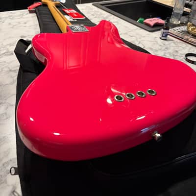 Brand new never played Fender Mark Hoppus Signature Jaguar Bass 2023 - Hot Pink image 6