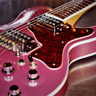 Mosrite Bluesbender 500 1972 Burgundy Mist Metallic. Rejuvenated. Rare. One of a kind. TV Jones pup image 7