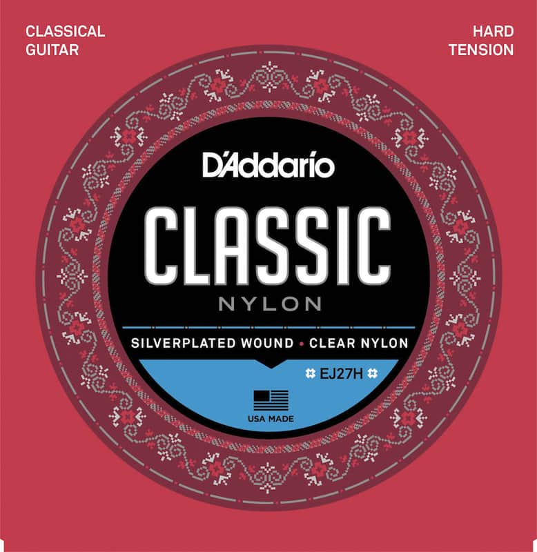 D'Addario D''Addario EJ27H Student Nylon Classical Guitar Strings, Hard Tension image 1