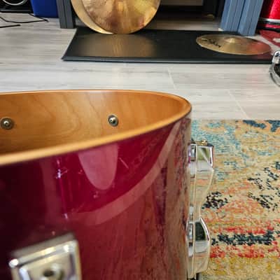 Yamaha 9000 Series Recording Custom Drum Kit 22-16-13-12" in Garnet Red - Birch Shells Made In Japan 1982 image 25