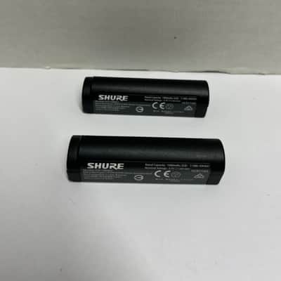 (2) Shure SB902 1900mAh Rechargeable Lithium-Ion Batteries, Battery for GLX-D GLXD GLXD1 GLXD2 and MXW2 Handheld Transmitters Advanced Wireless Systemss 2010s - Black 1900 mAh image 1