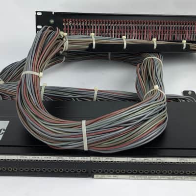 ADC 96 Bantam TT patchbay connected to ADC UP-96NMKII PPC RACKMOUNT PATCHBAY 2 image 1