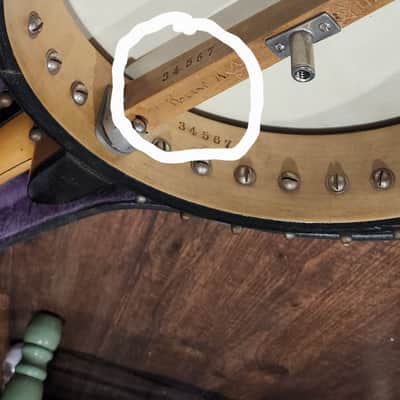 Vintage 1917 Vega "Little Wonder" 17-Fret Tenor Banjo - Rare 10-3/4" Rim w/ Factory Matching Pie Resonator & Incredible Provenance image 3