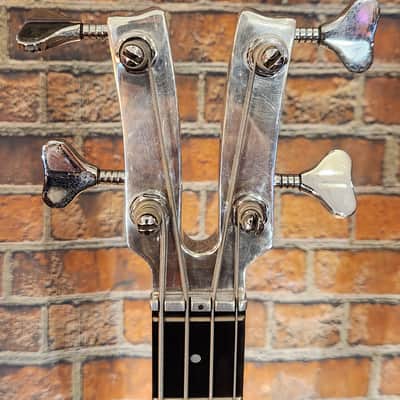 Vintage 1980s Kramer DMZ 5000 Bass Guitar Blue image 2