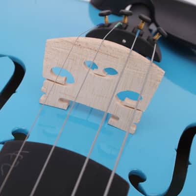 Ozics 4/4 Acoustic Violin Case Bow Rosin Sky Blue image 6