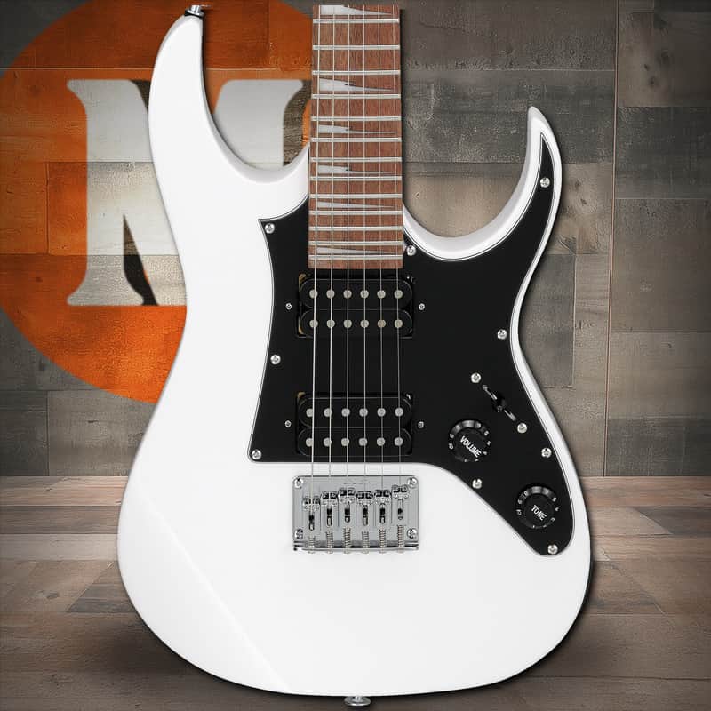 Ibanez GIO RG miKro 6 String Electric Guitar - White (GRGM21WH) image 1