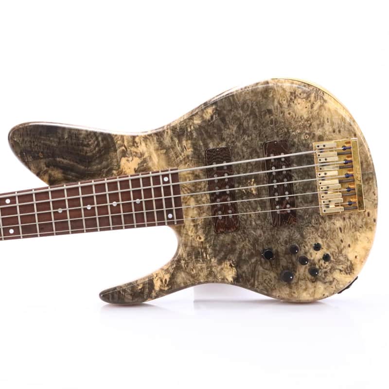 2000 Fodera Imperial Beezelite Buckeye Burl 5-String Bass Guitar Lefty #50662 image 1