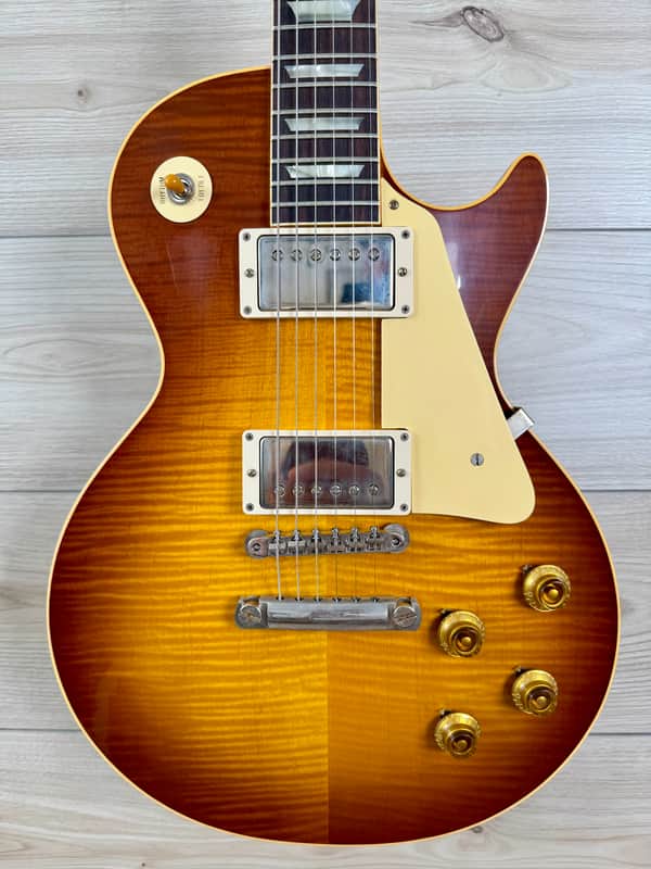 Gibson Custom 1959 Les Paul Standard Reissue VOS Electric Guitar - Iced Tea Burst #1331 image 1