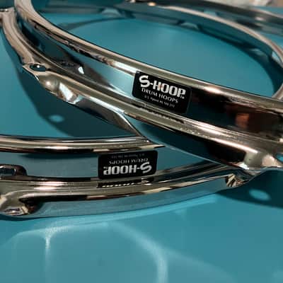 S-Hoop SH1410 10-Lug Drum Hoop - 14" 2010s - Chrome image 1