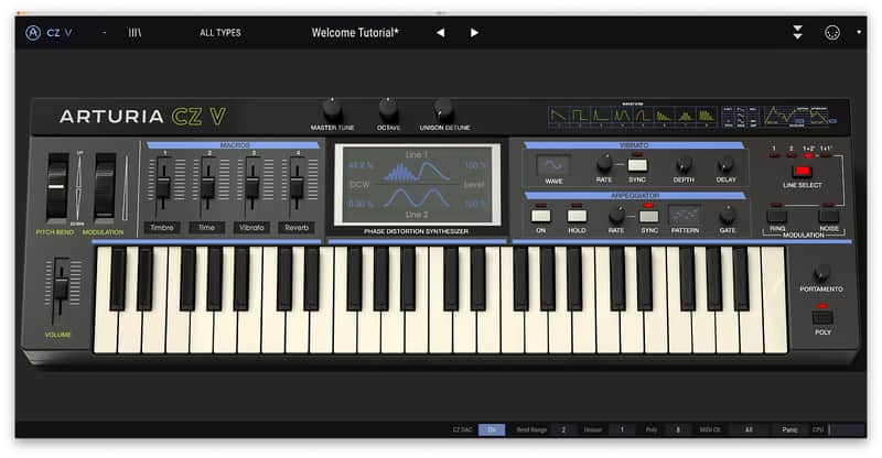 Arturia CZ V Casio '80s Synthesizer Virtual Instrument Software image 1