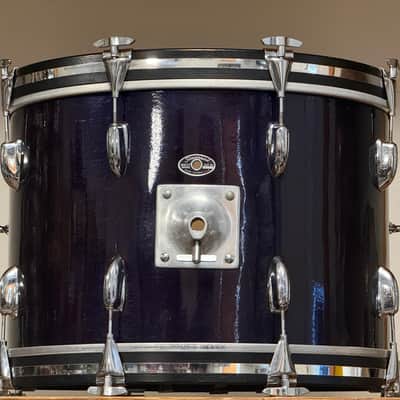 1960's Slingerland 20" Blue Sparkle Bass Drum 14x20 image 2