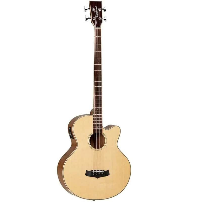 Tanglewood TW8-AB Winterleaf Solid Spruce/Mahogany Acoustic Bass with Electronics image 1