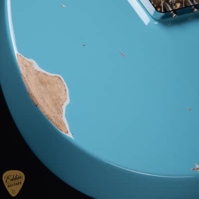 2024 - Suhr Eddie's Guitars Exclusive Roasted Classic T Antique - Daphne Blue image 16