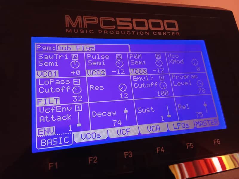 New blue display for Akai Mpc 5000 (price valid only for 21_22/06) image 1