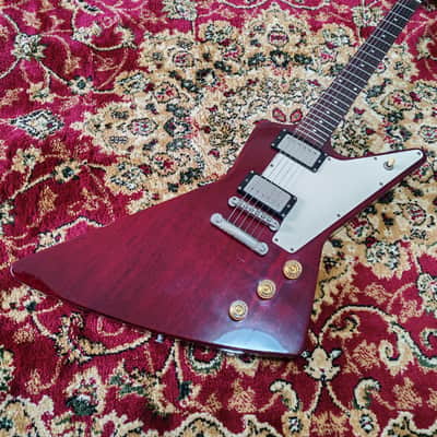 1991 Orville Explorer Gibson-Licensed Guitar, 100% Original, Japan Terada - Cherry image 5