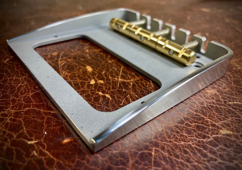 Van Dyke-Harms Filtertron/Bigsby Telecaster Bridge & Compensated Saddle Combo 2024 - Stainless Steel image 1