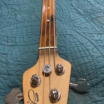 Sterling by Music Man Stingray Ray34 Converted Fretless - Black & Gig Bag image 7