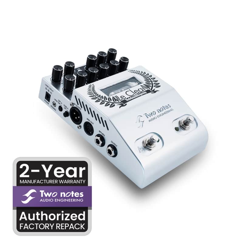 Two Notes Factory Repack | Le Clean / 2-Channel American Clean Tube Preamp Pedal / Grade A image 1