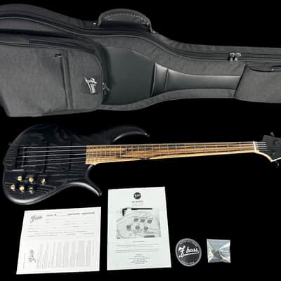 2026 F Bass BN5 5-String Bass Active EQ with Pale Moon Ebony Fretboard ~ Matte Black image 11