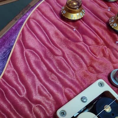 GIBSON CUSTOM SHOP 1959 LES PAUL Historic Collection PREMIUM GRADE (Yamano Exclusive) 2006 - Trans Pink  7A QM - Only 3 Made - image 6