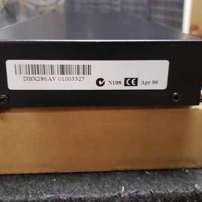 dbx 286A Mic Preamp / Processor 2000s - Black image 4