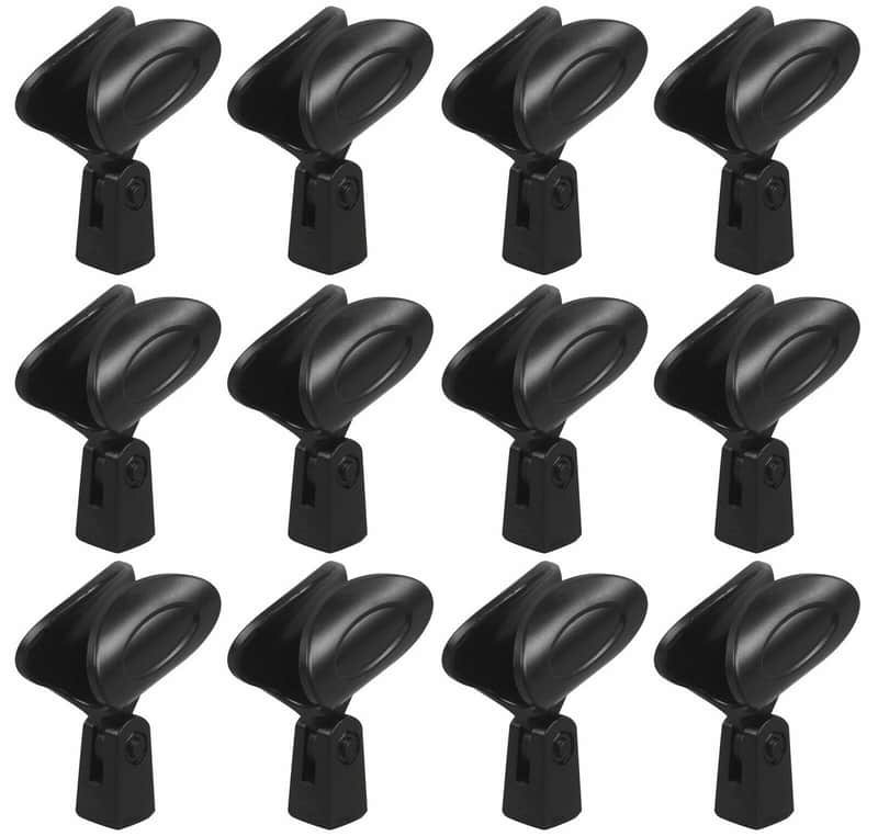 12 MR DJ MC02 Universal Microphone Clip Flex Plastic + Copper Threading image 1