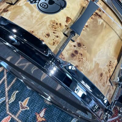 Pork Pie 6.5x14" Maple Snare Drum paired with Matching Gruv-X Click image 11