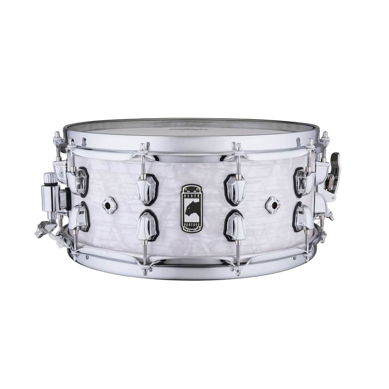 Mapex Black Panther Heritage 14"x6" Maple Snare Drum - White Strata image 1