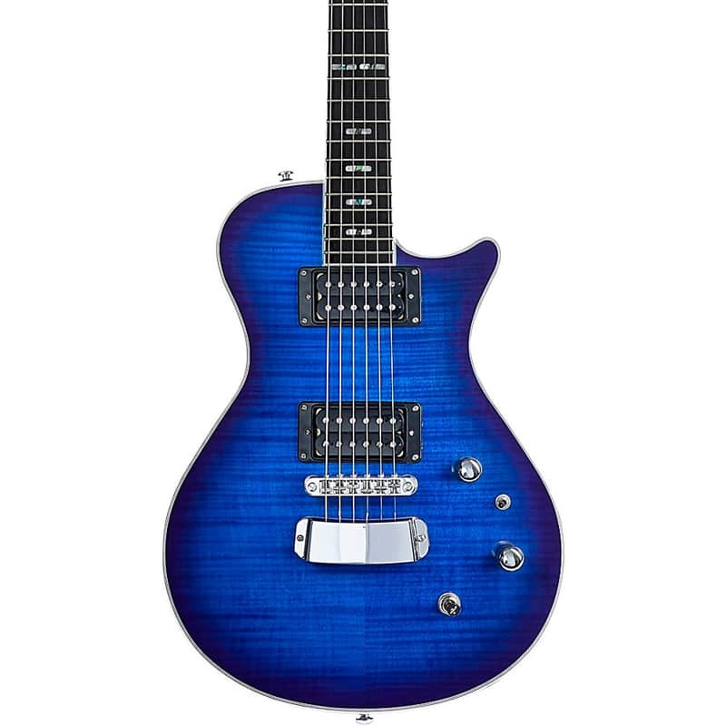 Hagstrom Ultra Swede Electric Guitar Regular Worn Denim Gloss image 1
