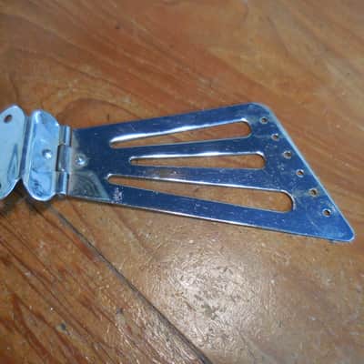 Teisco Guitar 1960's - Unusual Fancy chrome Tailpiece image 3