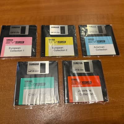 NOS Yamaha SY99 Demonstration Disk Set – 5 Original Factory Demo Disks incl. Chick Corea image 4