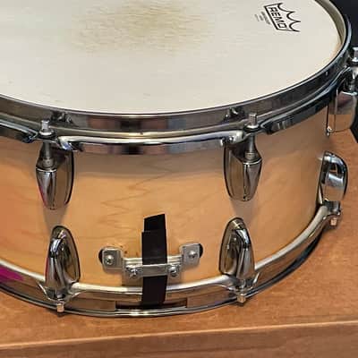 Yamaha MSD1365SJ Steve Jordan Signature 13x6.5" Maple Snare Drum 2000s - Natural image 4