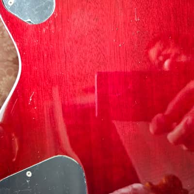 Hagstrom Super Swede. Gloss flame maple top.Cherry Sunburst image 18