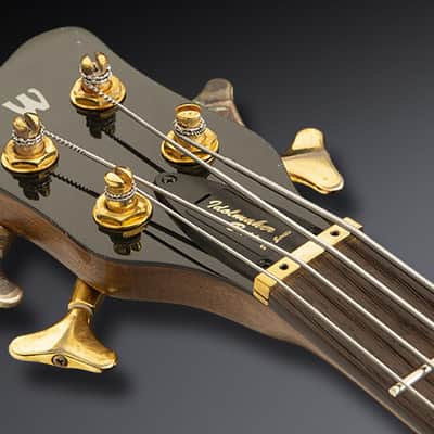 Warwick TeamBuilt Idolmaker, 4-String - Lefthand Black Solid High Polish Aged image 5