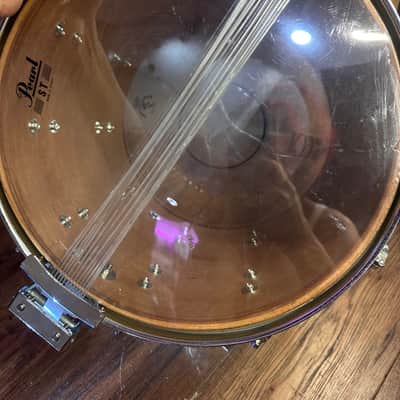 Pearl Marching Percussion 13.5x12 Marching Snare Drum White w/ Sling - Made in Taiwan image 9