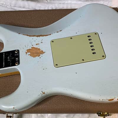NEW! Fender Limited Edition Custom Shop 1960 Stratocaster Relic - Aged Sonic Blue - Matching Peg Head - 7.8lbs - Authorized Dealer - G07113 image 9