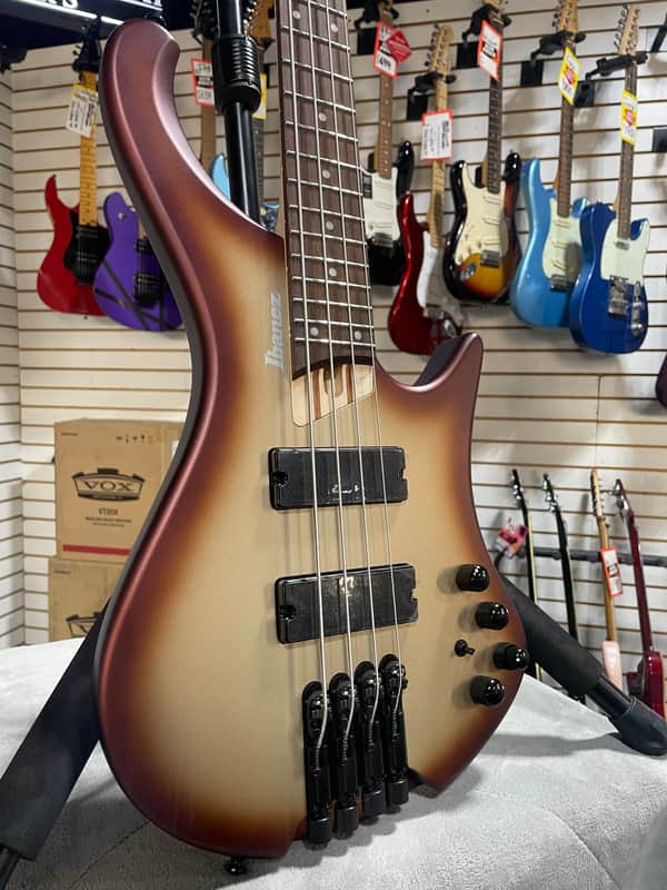Ibanez Bass Workshop EHB600 Electric Bass Guitar - Charred Champagne Burst Matte & PLEK*D #358 image 1