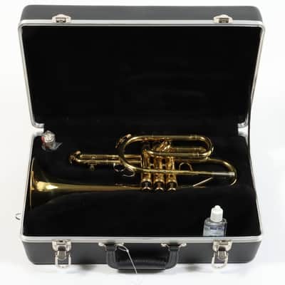 King 603 Student Series Bb Cornet - Clear Lacquer w/ Case image 2