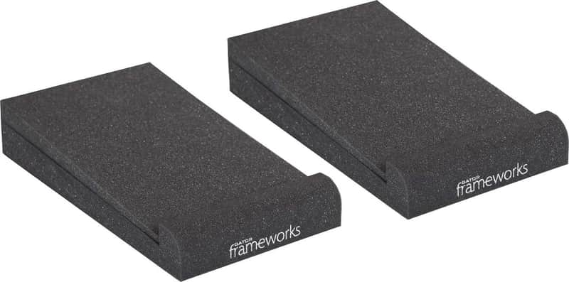 Gator GFW-ISOPAD-SM Acoustic Foam Studio Monitor Isolation Pads, Small, 2-Pack image 1